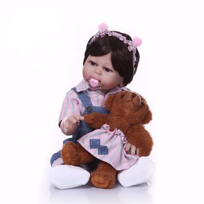 China DIY PLAY 19 inch full body soft silicone bebe reborn baby - real touch fashion children's day gifts toys baby doll - new designed doll for sale