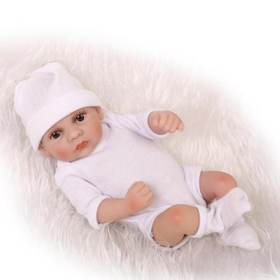 China Mini Reborn Baby Dolls Lifelike Newborn Baby Doll Soft Environmentally Friendly Full Silicone Vinyl for sale