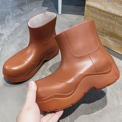 China Breathable Ladies Rain Boots Lady Waterproof Ankle Manufacturer High Quality PVC Rain Boots Colorful Rain Shoes for sale