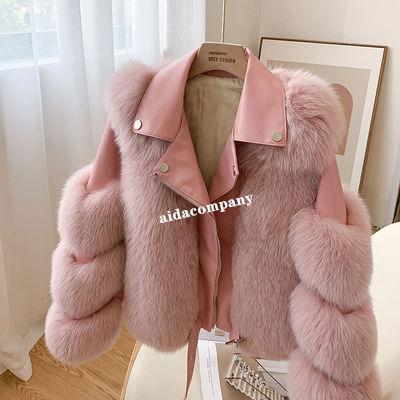 China New Breathable Wholesale Faux Raccoon Mink Bubble Fox Fur Plus Size Winter Fur Women's Jackets And Coats For Ladies Fur Coat Women for sale