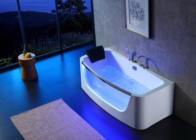 China Modern Design 3 Person Massage Bathtub With Led Glass Door for sale