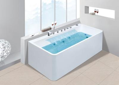 China Aqua Relaxation Single Rectangle Bathtub with Waterfall for sale