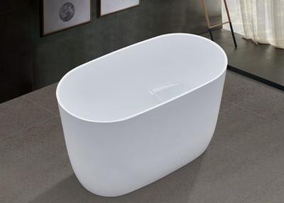 China 700 mm Mini-Ei-Form schlanke Lippenbadewanne mit Pop-Up-Drainage zu verkaufen