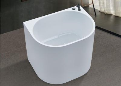 China 800mm White Mini Bathtub With Slim Edge For Narrow Bathroom for sale