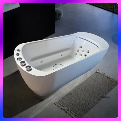 Китай single 1700mm solo Bathtub L-8401 With LED wide neck waterfall продается