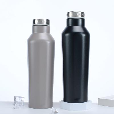 China Heat Retention China Manufacture Black Sports Gym Metal Water Bottle Professional Sports for sale