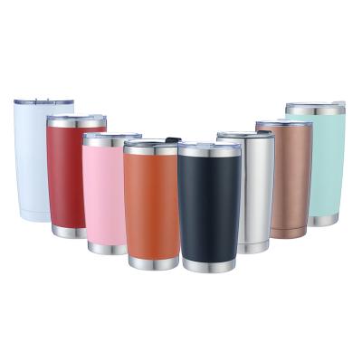 China Sustainable Custom Stainless Water Bottle 20 Ounce Luxury Steel Insulated Beer Tumbler Mugs Steel Insulated Coffee Mug for sale