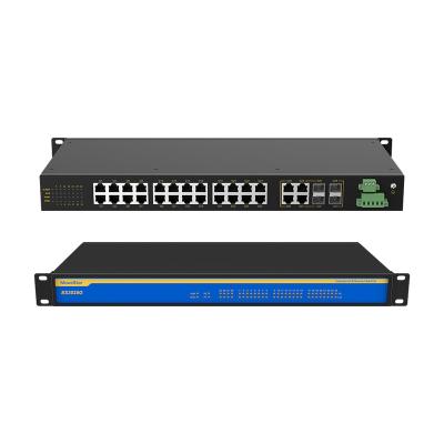 China Port Dual VLAN 24 4 Support Power Supply Multiplexing Layer 2 Photoelectric Rack Mounted 220v Enterprise Gigabit Ethernet 28 Port Switch for sale