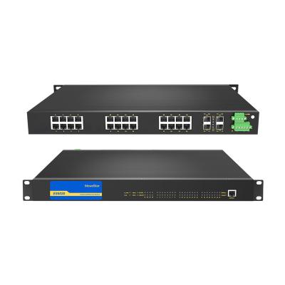 China Dual VLAN Support Factory Power Supports Dual 24 Ports Optical Electrical Ethernet Layer 2 Web Aggregation 28 Controlled Network Switches for sale