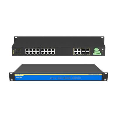 China VLAN Support 4gc 16gt Layer Support 2 Single Ac85-264v/Dc110~370v Isolated Dual Power Supply Industrial Ethernet Network Switches Gigabit for sale