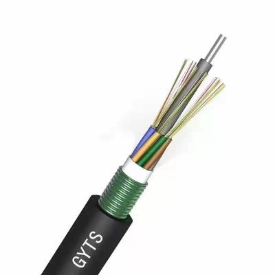 China Abrasion Resistant Fiber Optic Cable 1km Prices Armored Outdoor Fiber Optic Cable 2-30 Core GYTS GYTS for sale