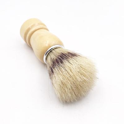 China Beauty Care Make Tools High Quality Wooden Boar Brisltes Shaving Brush for sale