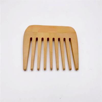 China Mini Portable Private Label Wide Tooth Natural Wooden Hair Comb for sale