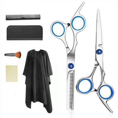 China Professional Thinning Scissors Hair Cutting Scissors Set Hairdressing Scissors Barber Kit Set for Barber Salon and Home for sale