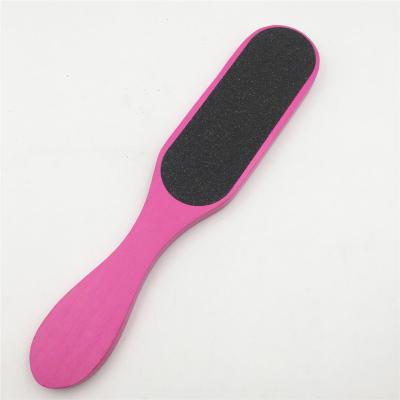 China Convenience Pedicure Foot File Callus Remover Metal Foot File High Quality Wood for sale