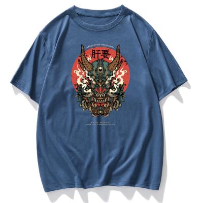 China Custom High Pressure Graphic T-shirt Street Style Anti-Wrinkle Men's Day Wind T-shirt Heat Transfer Print T-shirt for sale