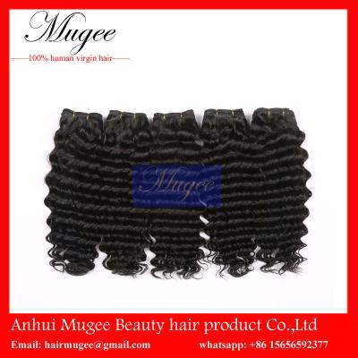 China unprocessed wholesale brazilian deep wave hair 100 percent raw virgin brazilian hair weave for sale