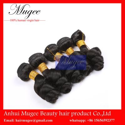 China Full cuticle virgin hair brazilian loose weave hair weave,human hair extension for sale