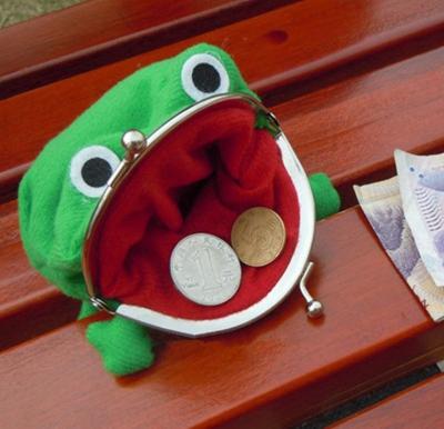 China Cartoon Anime Uzumaki Polyester Wallet Frog Anti-theft Money Bag for Woman and Kids Cash Money Coin Holder for sale