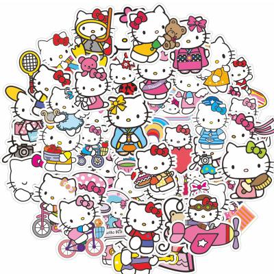 China Eco-Friendly Material Sticker Gift and Waterproof Classroom Kitty Sticker Book Decals Teacher Promotional Cute Reward Hello Party Sticker Small for sale