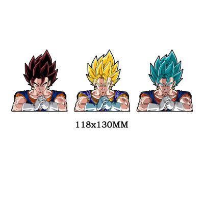 China Eco-friendly Material And Waterproof Gradient Flip Lenticular Lens Illusion Dragon Ball Die Cut Motion Picture Oolong 3d Stickers Sticker for sale