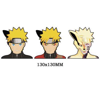 China Eco-friendly Material And Waterproof 3d Changing Anime Narutos Car Sticker Design Uzumaki Narutos Stickers Flip Motion Effect Printing Lenticular Sticker for sale