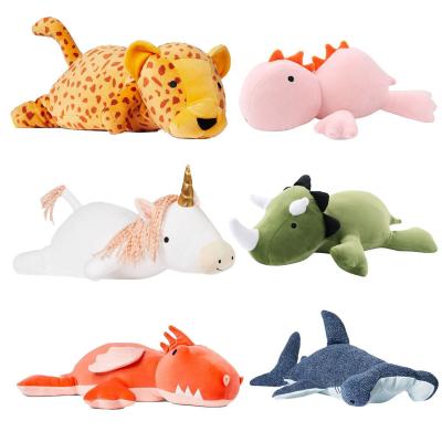 China Cartoon Triceratops Leopard Plush Toy Eco-friendly Fashionable Dinosaur Weighted Soft Toy/Children New Accompanying Sound Doll/Multi-functional//Durable for sale