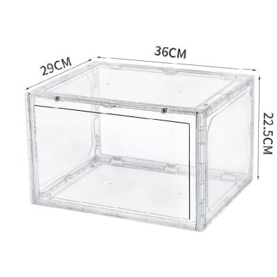 China Practical Viable Storage Cool Custom Transparent Automatic Shoe Box Organizer for sale