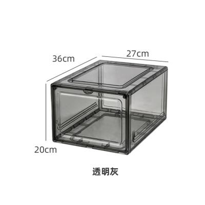 China Viable High Quality Wholesale Folding Magnetic Plastic Display Shoe Storage Box for sale