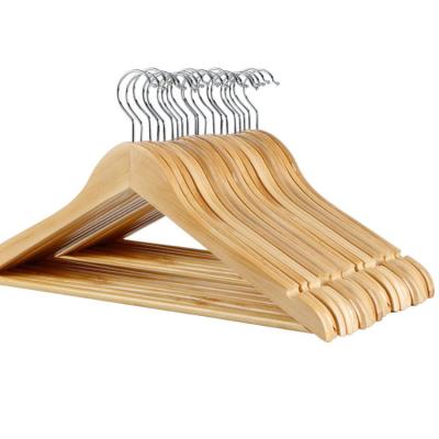 China Preferred High Quality Eco-friendly Non-slip Hanger Wood And Traceless Universal Hanger for sale