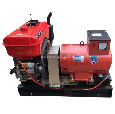 China 220/380V 3 Phase Water Cooled Single Cylinder Changfa Diesel Engine 15KW Diesel Generator 15kw for sale