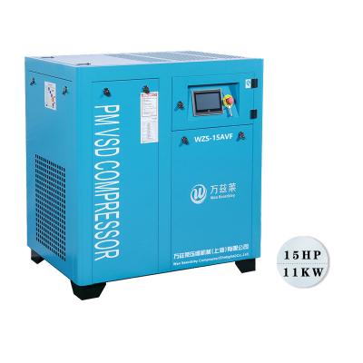 China OIL-LESS wzs-permanent magnet variable speed screw air compressor with VSD inverter for sale