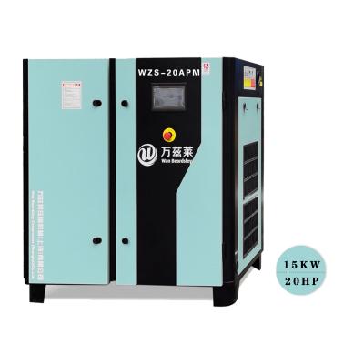 China OIL-LESS 20HP 15KW price for air screw compressor 10bar direct drive for sale