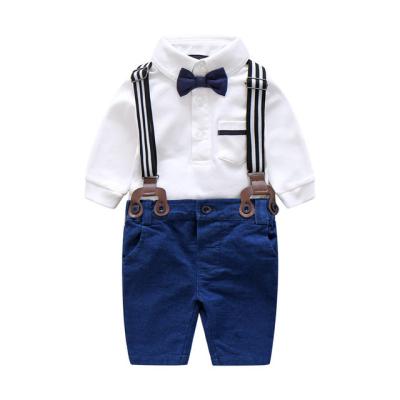 China Branded Romper Wholesale Breathable New Commercial Babies Boy Newborn Romper Korean Stylish Design 6-12-18-24 Months Babies Boy Clothes Suit for sale