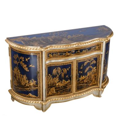 China Unique Convertible Home Decor Corridor Gold Side Desk And Wood Curved Dining Furniture Console Table for sale