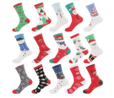 China INS Breathable Unisex Adult Unisex Cartoon Christmas Midi Christmas Socks for sale