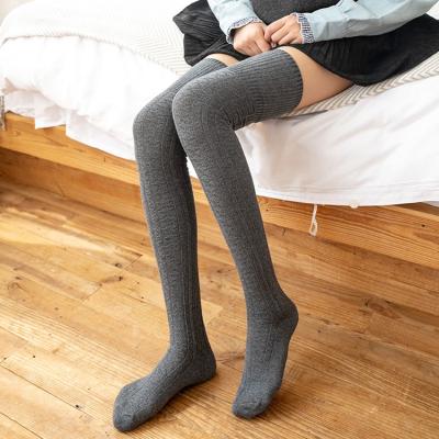 China Autumn and winter QUICK DRY stockings lengthened and thickened Japanese warm cotton thigh high tube socks over the knee socks for sale