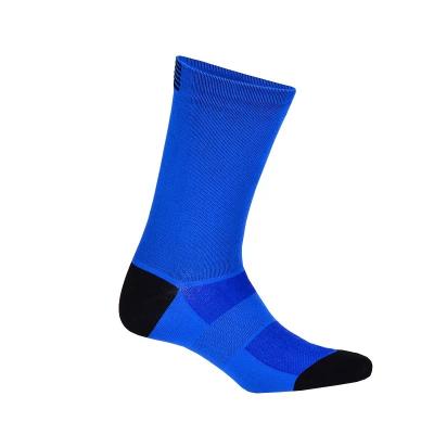 China Antibacterial Compression Solid Color Athletic Socks Crew Sports Climbing Running Socks For Men for sale