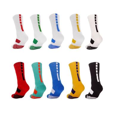 China Wholesale Antibacterial Men's Basketball Sports Socks Running Socks Women's Breathable Knitted Towel Socks for sale