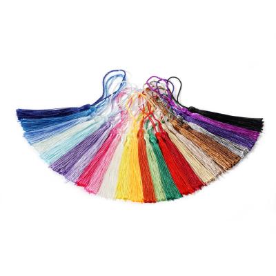 China 30pcs/lot 70mm Universal Silk Tassel Arming Rope Fringe Pendant For DIY Earrings Necklaces Head Chain Jewelry Making Accessories Dropshipping for sale