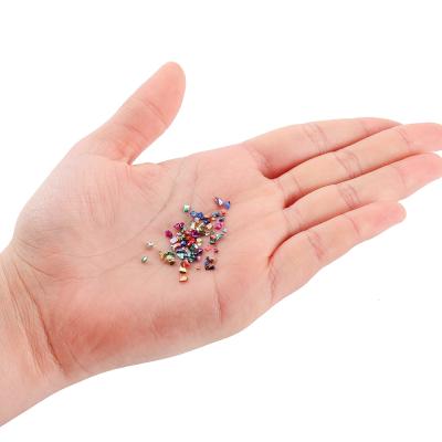 China 20g/lot Nail Art Accessories 20g/lot Decorative Crushed Glass Nail Stones Multicolor Mix Irregular Decoration For DIY Epoxy Resin Filler Necklace Pendant for sale