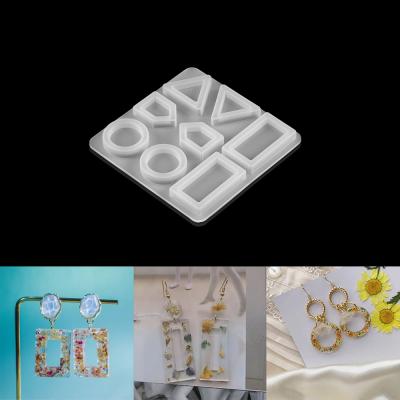 China Viable Earrings Resin Mold Handmade Dangle Earrings Silicone Mold UV Epoxy Molds For DIY Jewelry Making Tools for sale