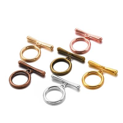 China Rope End Clasp for Jewelry Making 10-20sets/lot Metal OT Clasp Hook Rings Toggle Connectors Tie Ends Clasp for DIY Necklaces and Bracelets Jewelry Making for sale