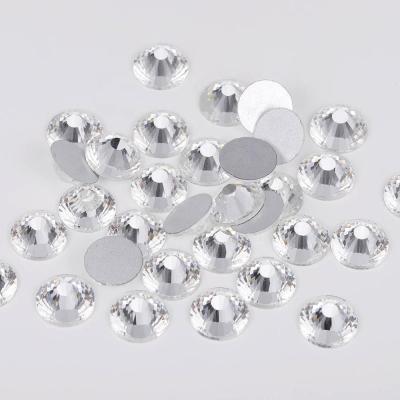 China For Jewelry Making AAA+ High Quality Glass Rhinestone Clear Not Hot Rhinestone Fix Glass Rhinestones For Fabric Garment DIY Jewelry Making Dropshipping for sale