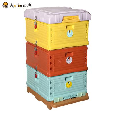 China Heat Conservation Langstroth 10-Frame Bee Hive Box Beekeeping Equipment Tools Hive 3-Layer Plastic Thermo Supplies Colmena Apicultura for sale