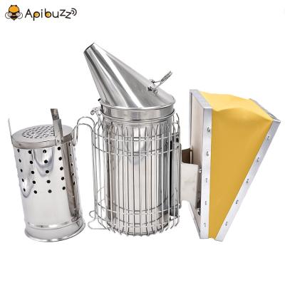 China Bee Farm Small Size Anti-scald Type Stainless Steel Bee Smoker With Inside Tank Beekeeping Beekeeping Equipment Hive Tools Supplies for sale