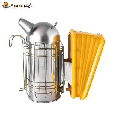 China Bee Farm Stainless Steel Arched Top Honey Beekeeping Smoker With Pro-Bellows Beekeeping Bee Keeping Hive Plants Equipment Supplies for sale