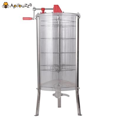 China Honey Extractor Machine Tangential Style Bee Farm 2 Frame Acrylic Transparent Manual Beekeeping Supplies for sale