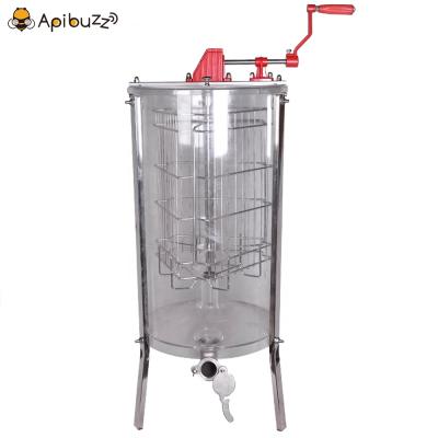 China Bee Farm Acrylic 3 Frames Transparent Manual Honey Extractor Machine Tangential Style Beekeeping Supplies for sale