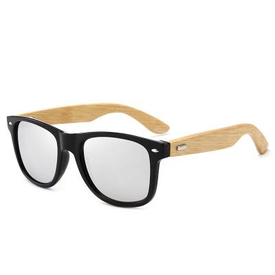 China Eyewear Classic Anti UV400 Customized Ready Made Stock Sunglasses Bamboo And Plastic Material Custom Logo Sunglasses for sale